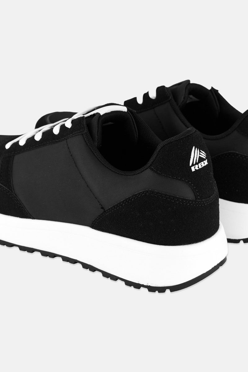 RBX أحذية جري رجالية مزودة بأربطة، سوداء - Image 2